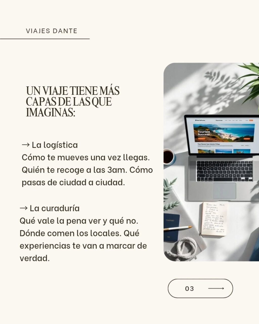 Instagram post from viajesdante. This post is in position 2.